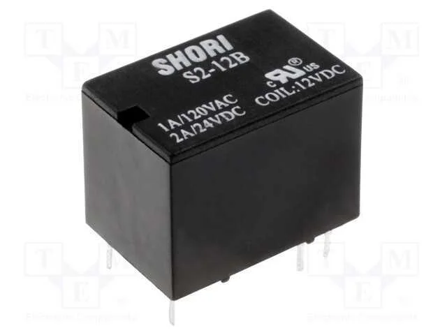 Relé: Eletromagnético, Spdt, Ubobina : 12vdc, Icontactos Max: 3a