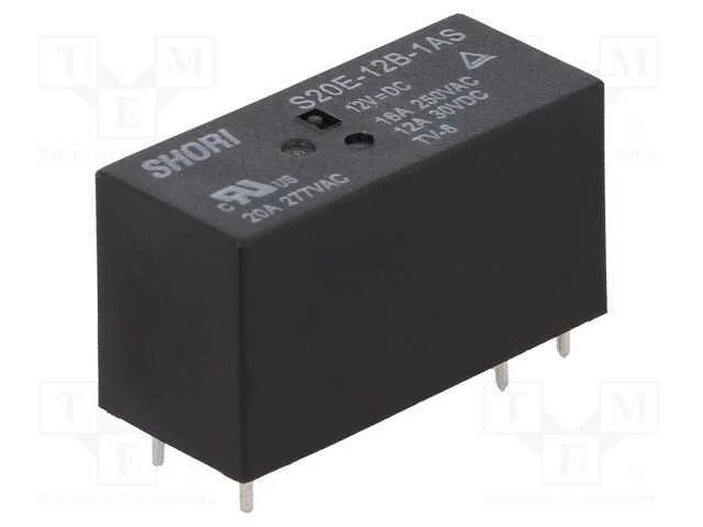 Relé: Eletromagnético, Spst-No, Ubobina : 12vdc, Miniatura, Pcb