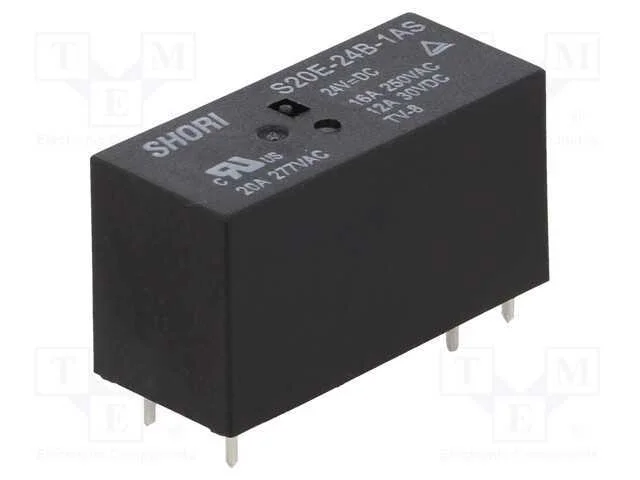 Relé: Eletromagnético, Spst-No, Ubobina : 24vdc, Miniatura, Pcb