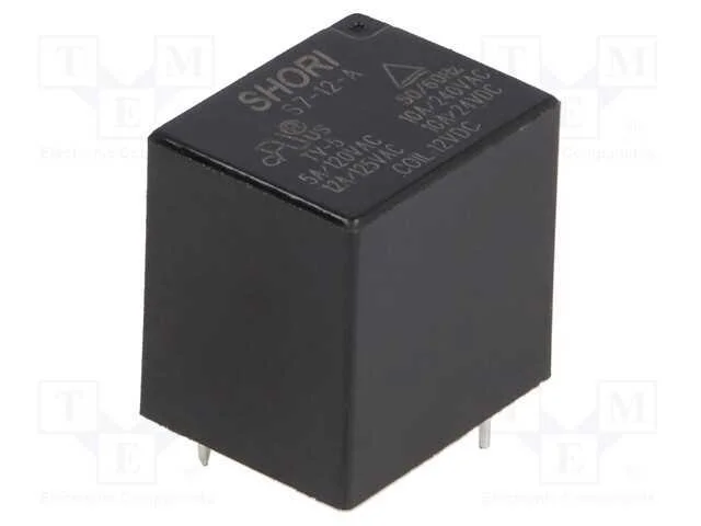 Relé: Eletromagnético, Spst-No, Ubobina : 12vdc, 15a/125vac, Pcb