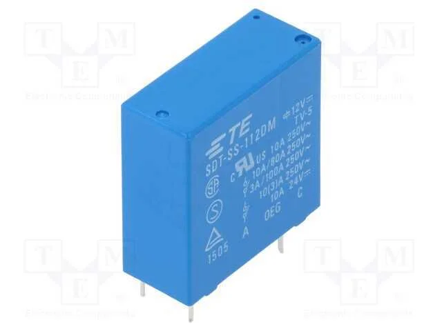Relé: Eletromagnético, Spst-No, Ubobina : 12vdc, 10a, 10a/250vac