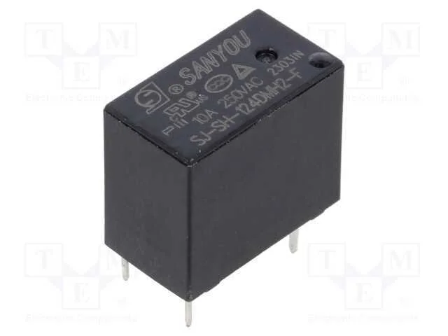 Relé: Eletromagnético, Spst-No, Ubobina : 24vdc, 10a/250vac, Tht