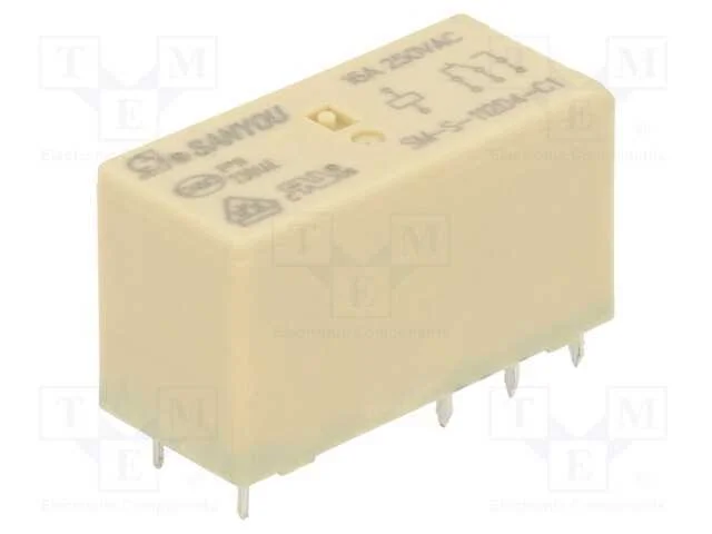 Relé: Eletromagnético, Spdt, Ubobina : 12vdc, Icontactos Max: 16a