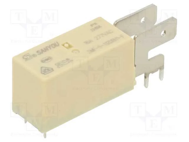 Relé: Eletromagnético, Spdt, Ubobina : 12vdc, Icontactos Max: 16a