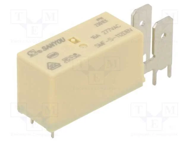 Relé: Eletromagnético, Spdt, Ubobina : 12vdc, Icontactos Max: 16a