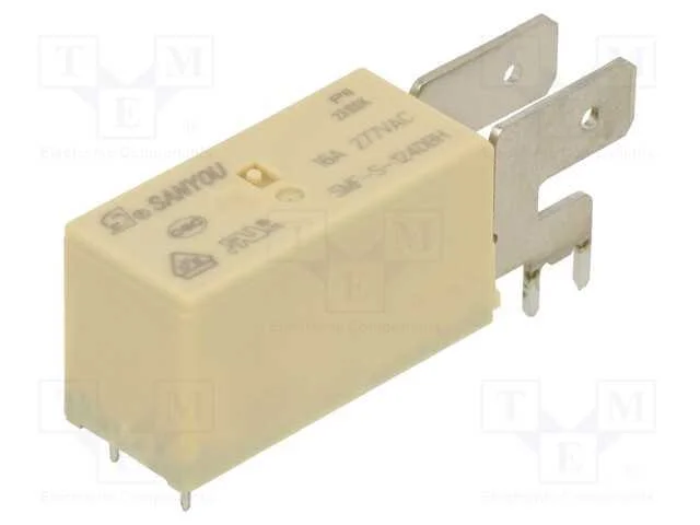 Relé: Eletromagnético, Spdt, Ubobina : 24vdc, Icontactos Max: 16a