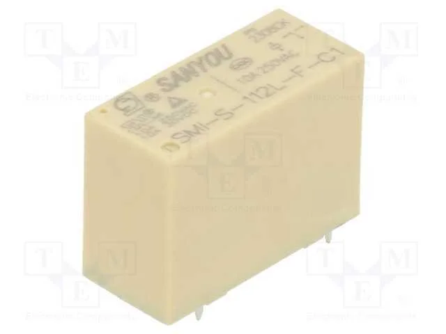 Relé: Eletromagnético, Spdt, Ubobina : 12vdc, Icontactos Max: 12a