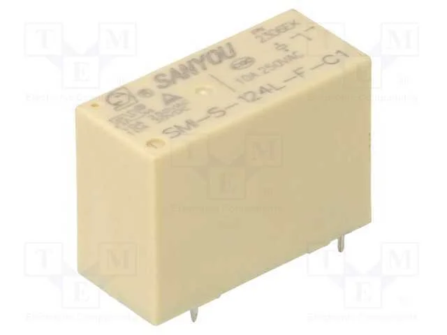 Relé: Eletromagnético, Spdt, Ubobina : 24vdc, Icontactos Max: 12a