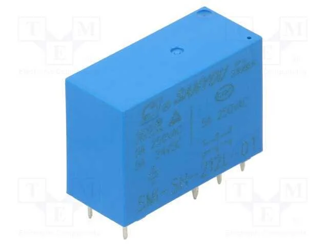 Relé: Eletromagnético, Dpdt, Ubobina : 12vdc, Icontactos Max: 8a