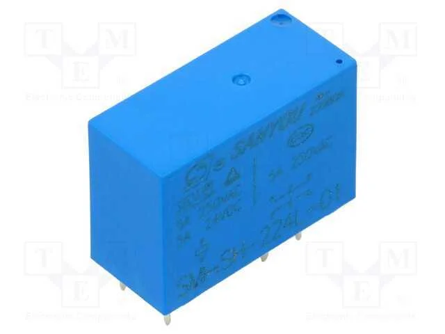 Relé: Eletromagnético, Dpdt, Ubobina : 24vdc, Icontactos Max: 8a