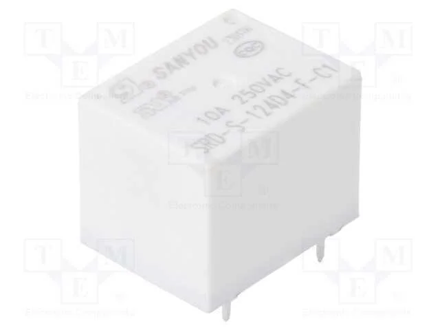 Relé: Eletromagnético, Spdt, Ubobina : 24vdc, Icontactos Max: 10a