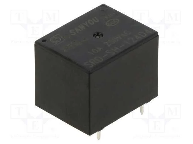 Relé: Eletromagnético, Spdt, Ubobina : 24vdc, Icontactos Max: 10a