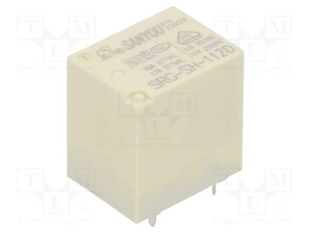 Relé: Eletromagnético, Spdt, Ubobina : 12vdc, Icontactos Max: 20a