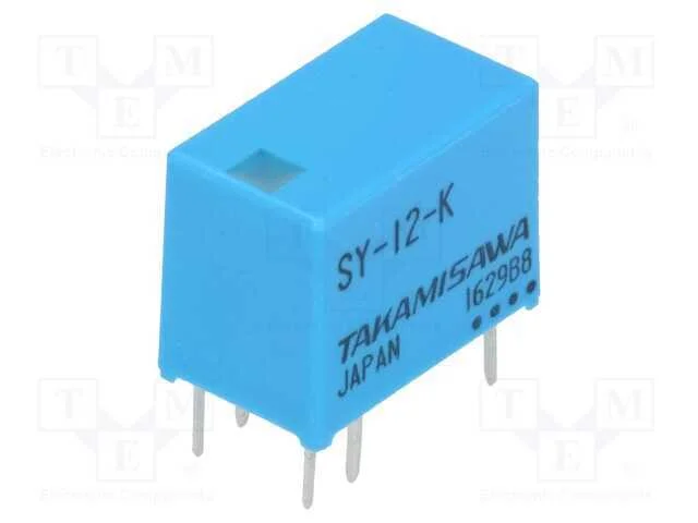 Relé: Eletromagnético, Spdt, Ubobina : 12vdc, 2a, 0,5a/120vac, Pcb