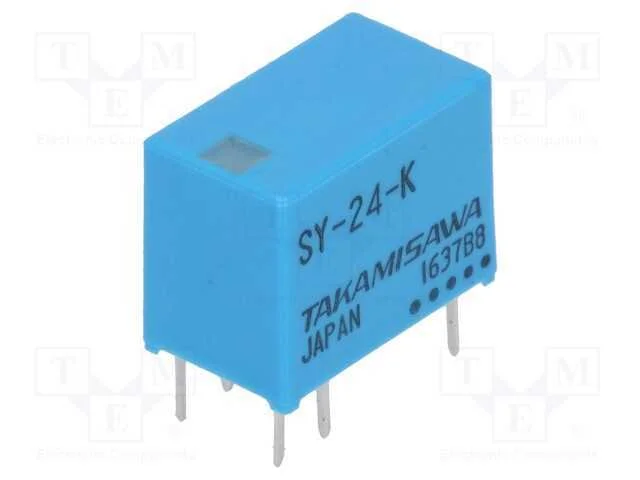 Relé: Eletromagnético, Spdt, Ubobina : 24vdc, 2a, 0,5a/120vac, Pcb