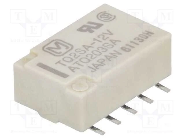 Relé: Eletromagnético, Dpdt, Ubobina : 12vdc, Icontactos Max: 2a