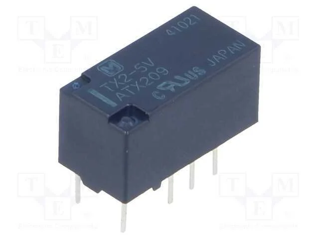 Relé: eletromagnético, DPDT, Ubobina : 5VDC, Icon.