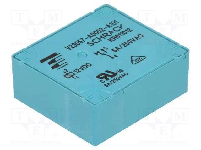 Relé: Eletromagnético, Spdt, Ubobina : 12vdc, 5a, 5a/250vac, Pcb