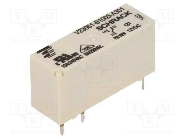 Relé: Eletromagnético, Spdt, Ubobina : 12vdc, 8a, 8a/240vac, Tht