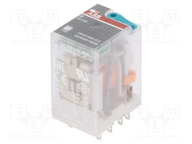 Relé: eletromagnético, DPDT, Ubobina : 110VDC, Ic.
