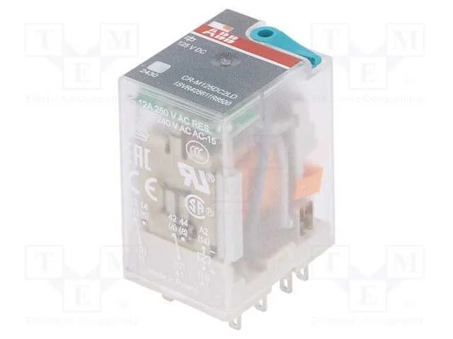 Relé: eletromagnético, DPDT, Ubobina : 125VDC, Ic.
