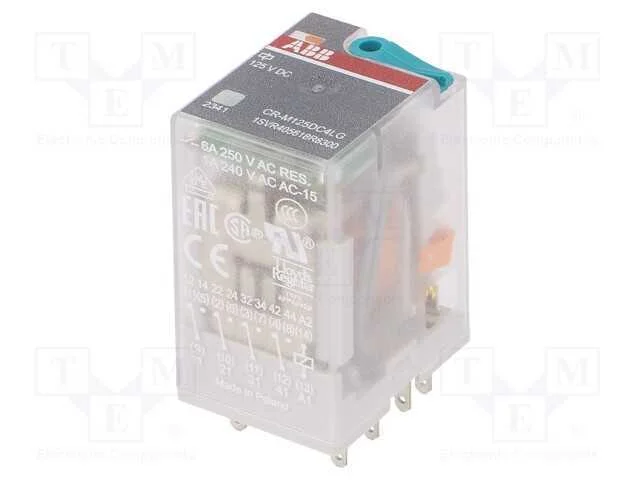 Relé: eletromagnético, 4PDT, Ubobina : 125VDC, Ic.
