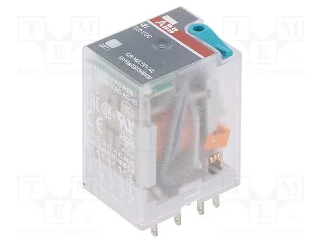 Relé: eletromagnético, 4PDT, Ubobina : 220VDC, Ic.