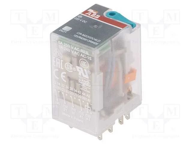 Relé: eletromagnético, 4PDT, Ubobina : 220VDC, Ic.