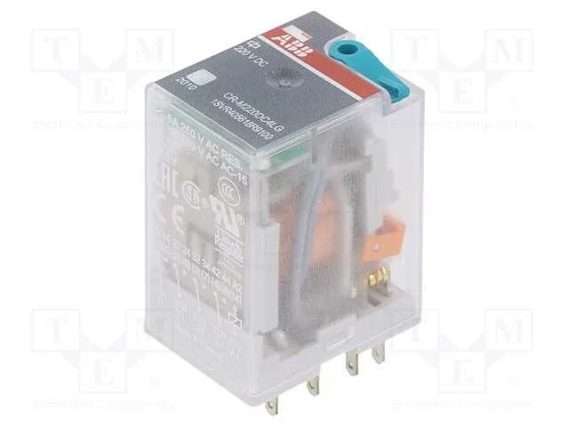 Relé: eletromagnético, 4PDT, Ubobina : 220VDC, Ic.