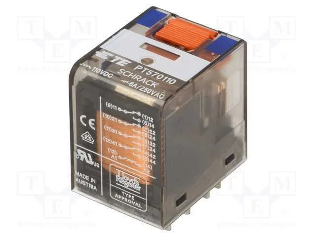 Relé: eletromagnético, 4PDT, Ubobina : 110VDC, Ic.