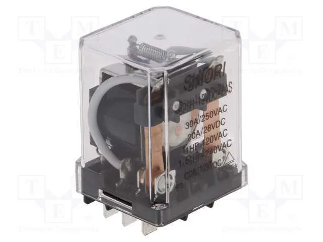 Relé: eletromagnético, DPST-NO, 12VDC, Icontactos.