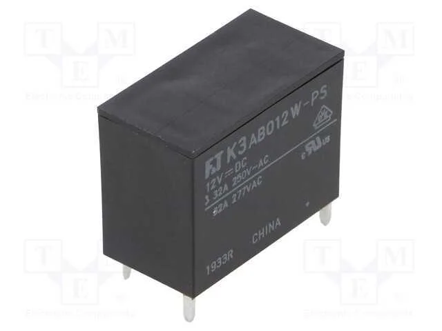 Relé: Eletromagnético, Spst-No, Ubobina : 12vdc, 32a, Pcb, 1,4w