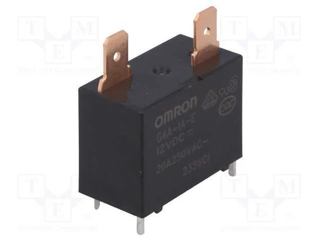 Relé: Eletromagnético, Spst-No, Ubobina : 12vdc, Série: G4a, Pcb
