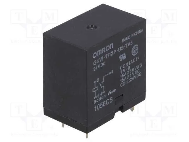 Relé: Eletromagnético, Spst-No, Ubobina : 24vdc, Série: G4w, Pcb