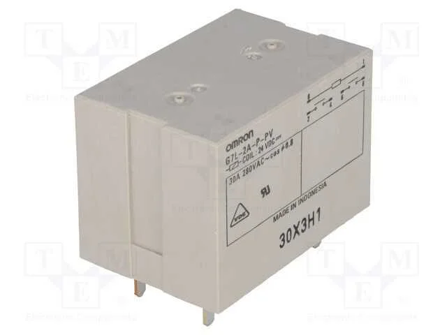 Relé: Eletromagnético, Dpst-No, Ubobina : 24vdc, Série: G7l-Pv, Pcb