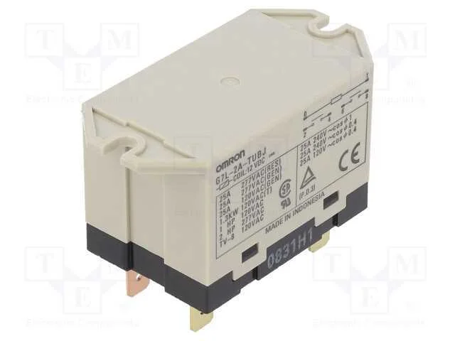 Relé: Eletromagnético, Dpst-No, Ubobina : 12vdc, Série: G7l, 1,9w