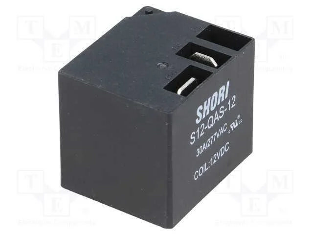 Relé: Eletromagnético, Spst-No, Ubobina : 12vdc, Série: S12, Pcb