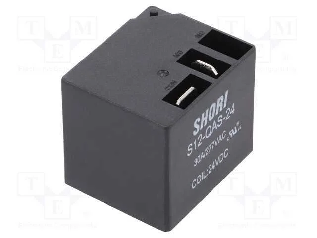 Relé: Eletromagnético, Spst-No, Ubobina : 24vdc, Série: S12, Pcb