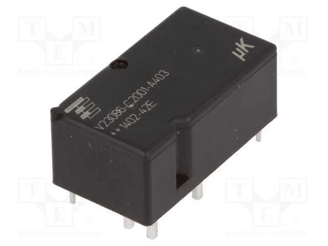 Relé: eletromagnético, SPDT x2, Ubobina : 12VDC, .