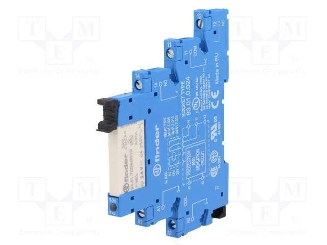 Relé: de Interface, Spdt, Ubobina : 24vdc, Ubobina: 24vac, 6a, Ip20