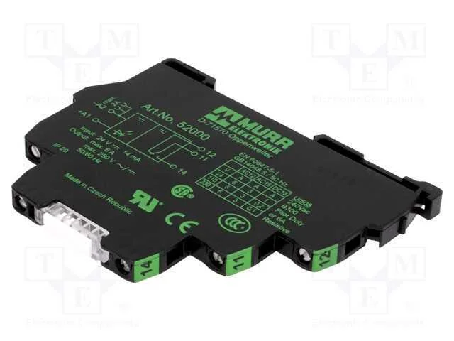 Relé: de Interface, Spdt, Ubobina : 24vdc, 6a, 6a/250vac, 6a/20vdc