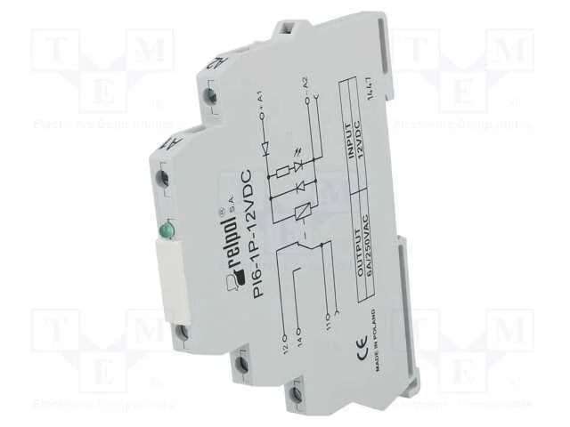 Rel&eacute;: de interface, SPDT, Ubobina : 12VDC, 6A, SP.