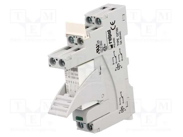 Relé: de Interface, Dpdt, Ubobina : 24vdc, 8a, 8a/230vac, 8a/24vdc