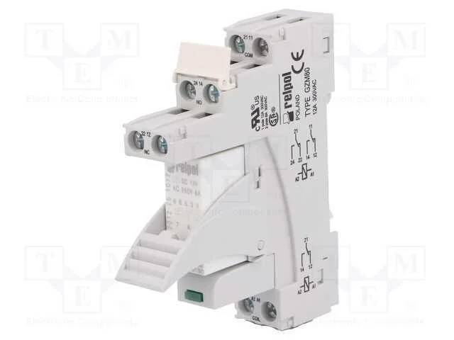 Relé: de Interface, Dpdt, Ubobina : 12vdc, 8a, 8a/230vac, 8a/24vdc