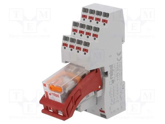 Relé: de interface, DPDT, Ubobina: 230VAC, 12A, 1.