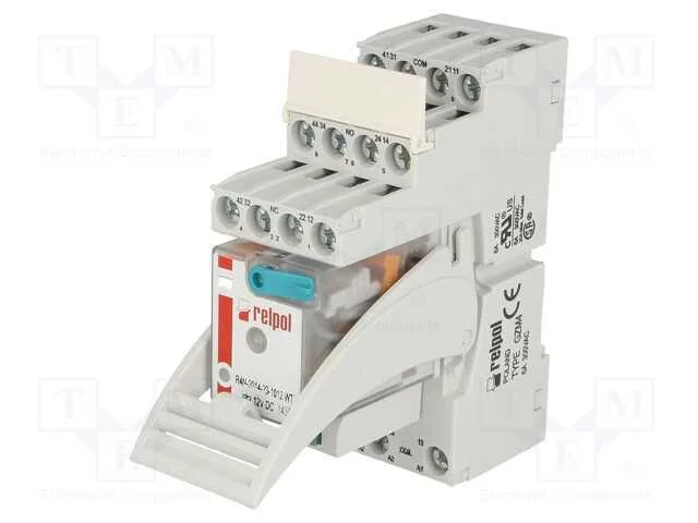 Relé: de Interface, 4pdt, Ubobina : 12vdc, 6a, 6a/250vac, 6a/24vdc