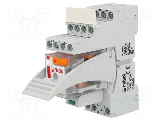 Rel&eacute;: de Interface, 4pdt, Ubobina: 230vac, 6a, 6a/250vac, 6a/24vdc