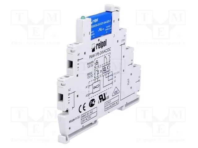 Relé: de Interface, Spst-No, Ubobina : 24vdc, Ubobina: 24vac, 1a