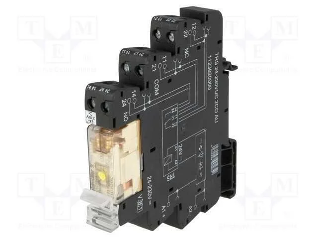 Relé: de Interface, Dpdt, Ucoma: 24÷230vdc, Ucom: 24÷230vac, 8a
