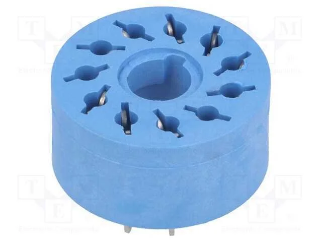Base, PIN: 11, 10A, 250VAC, PCB, para impressos, .
